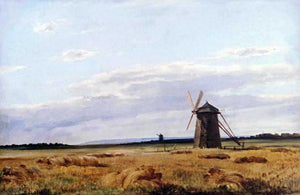  Ivan Ivanovich Shishkin Windmill afield - Canvas Art Print