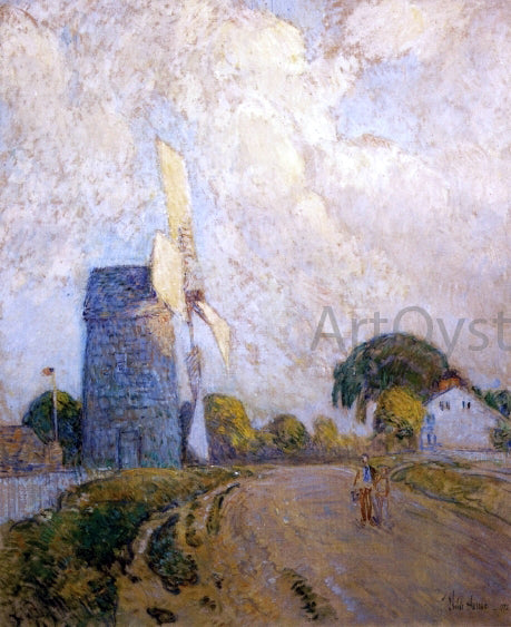  Frederick Childe Hassam A Windmill at Sundown, East Hampton - Canvas Art Print