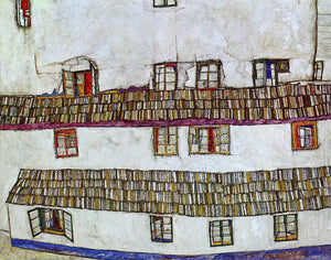  Egon Schiele Windows (also known as Facade of a House) - Canvas Art Print