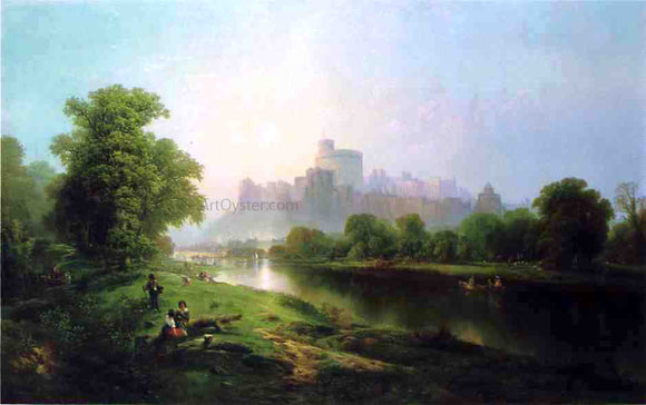  Edward Moran Windsor Castle - Canvas Art Print