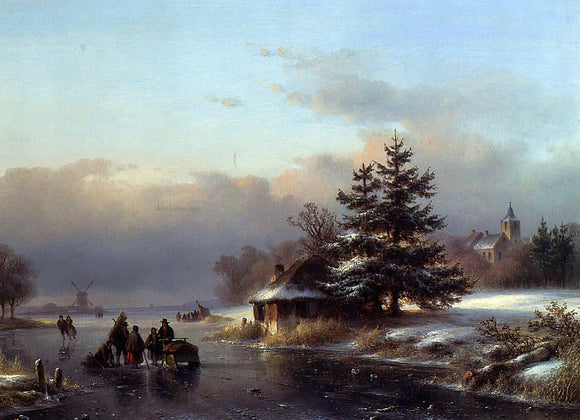  Lodewijk Johannes Kleijn Winter - Canvas Art Print