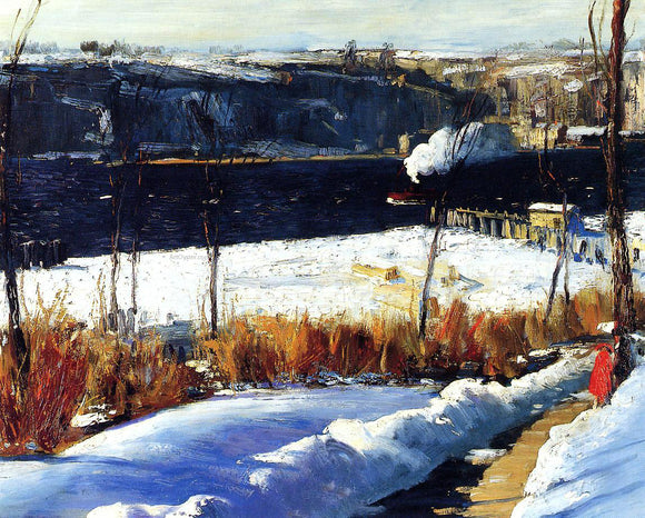 George Wesley Bellows Winter Afternoon - Canvas Art Print