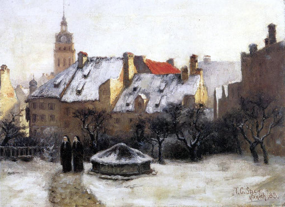  Theodore Clement Steele Winter Afternoon - Old Munich - Canvas Art Print
