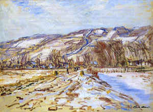  Claude Oscar Monet Winter at Giverny - Canvas Art Print