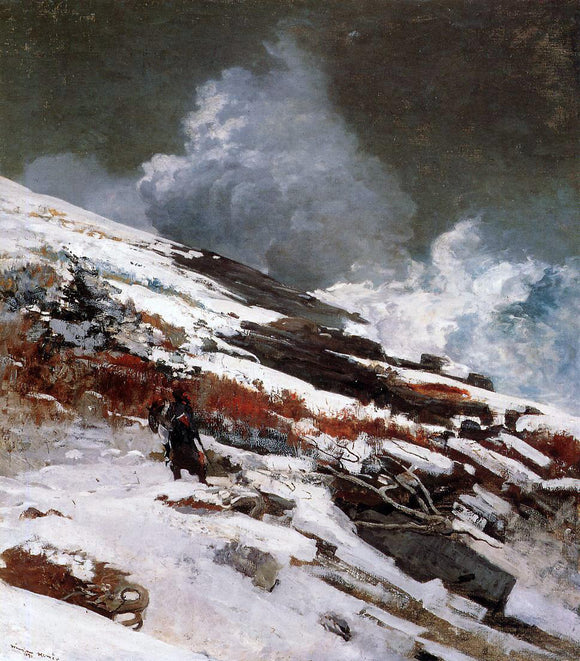  Winslow Homer Winter Coast - Canvas Art Print