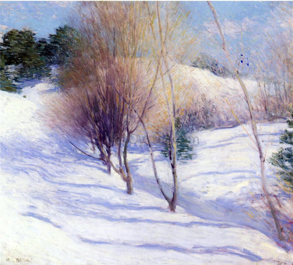 Willard Leroy Metcalf Winter in New Hampshire - Canvas Art Print