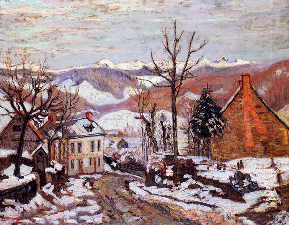  Armand Guillaumin Winter in Saint Sauves (also known as Auvergne) - Canvas Art Print
