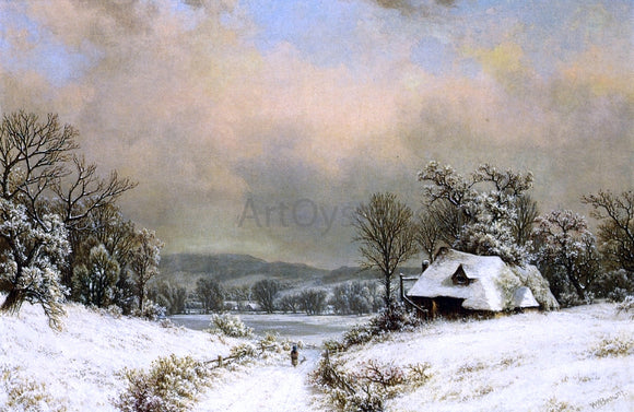  William Mason Brown Winter in the Country - Canvas Art Print