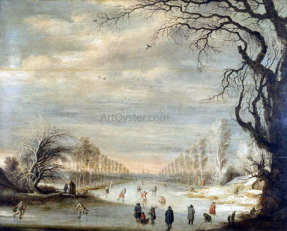  Gijsbrecht Leytens Winter Landscape - Canvas Art Print