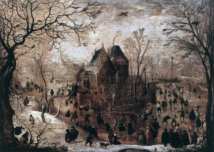  Hendrick Avercamp Winter Landscape - Canvas Art Print