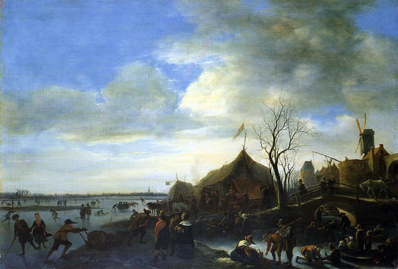  Jan Steen Winter Landscape - Canvas Art Print