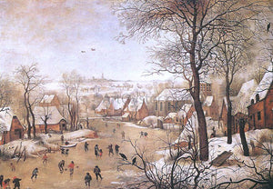  The Younger Pieter Brueghel Winter Landscape with a Bird-trap - Canvas Art Print