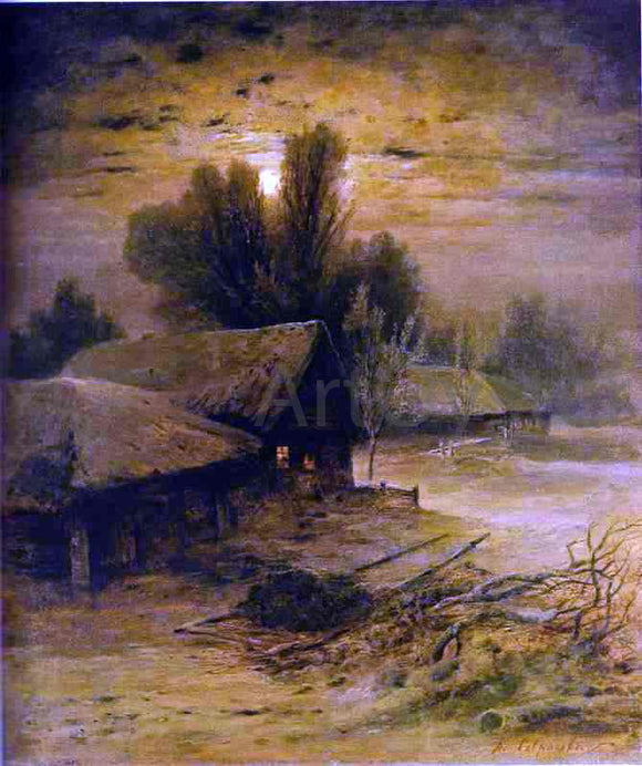  Alexei Kondratevich Savrasov Winter Night - Canvas Art Print