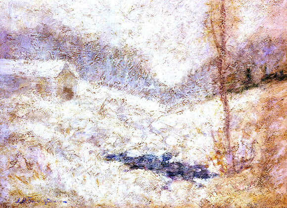  John Twachtman Winter Scene - Canvas Art Print