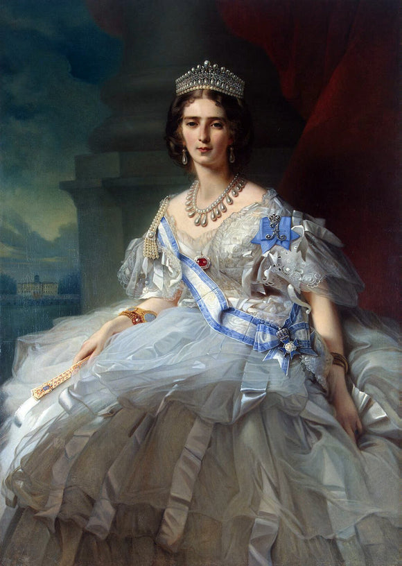  Franz Xavier Winterhalter Winterhalter Princess Tatyana Alexandrovna Yusupova - Canvas Art Print