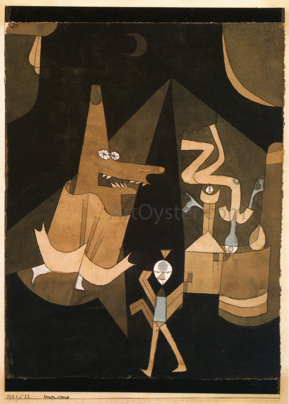  Paul Klee Witch Scene - Canvas Art Print