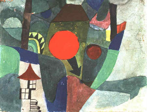  Paul Klee With the Setting Sun - Canvas Art Print