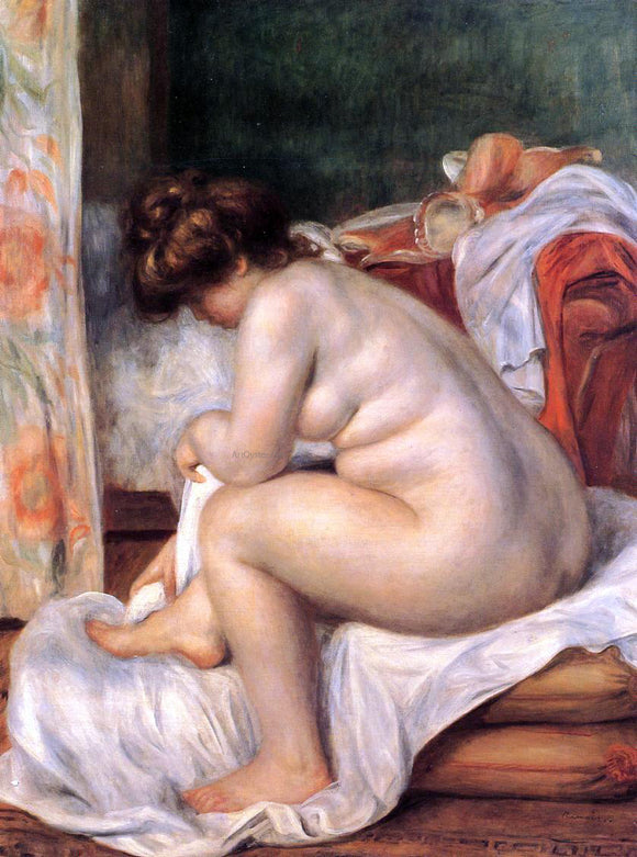  Pierre Auguste Renoir Woman After Bathing - Canvas Art Print