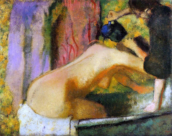  Edgar Degas A Woman at Her Bath - Canvas Art Print