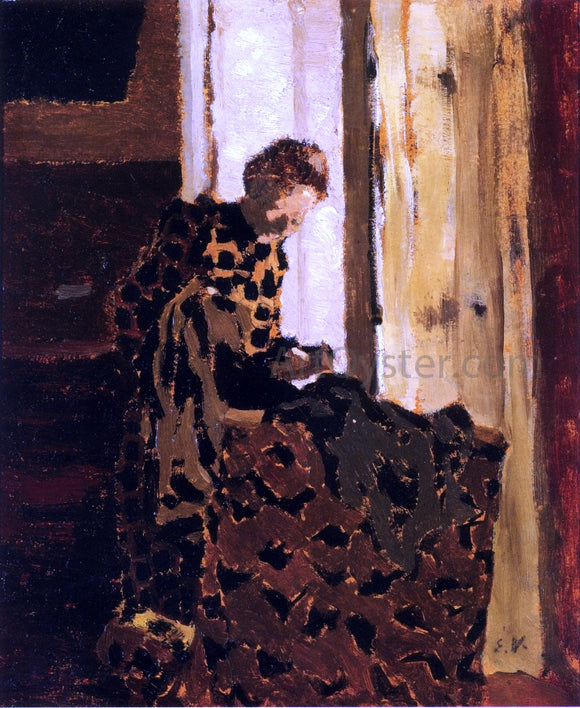  Edouard Vuillard Woman Brushing a Garment - Canvas Art Print