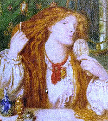  Dante Gabriel Rossetti Woman Combing Her Hair - Canvas Art Print