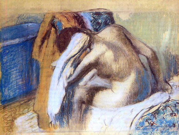  Edgar Degas Woman Drying Her Hair - Canvas Art Print