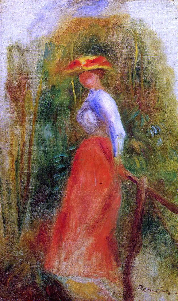  Pierre Auguste Renoir Woman in a Landscape - Canvas Art Print