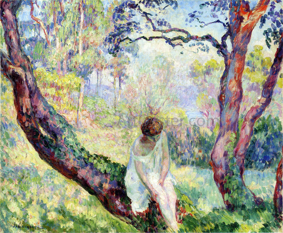  Henri Lebasque A Woman in a Landscape - Canvas Art Print