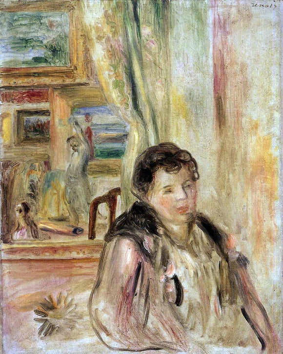  Pierre Auguste Renoir Woman in an Interior - Canvas Art Print