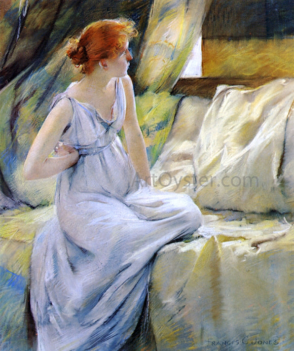  Francis Coates Jones A Woman in Classic Dress - Canvas Art Print