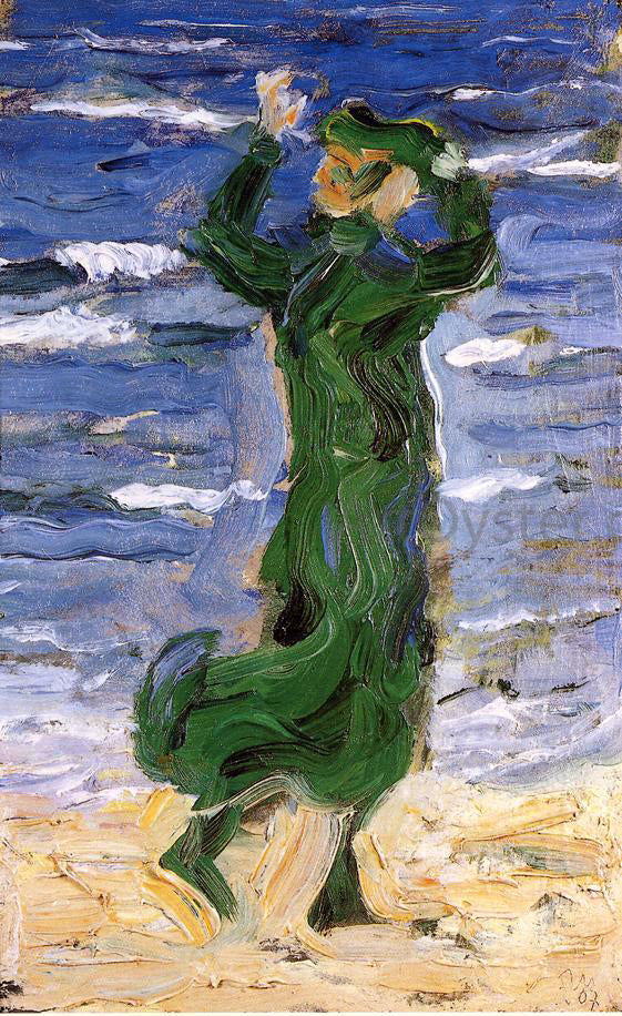  Franz Marc Woman in the Wind by the Sea - Canvas Art Print
