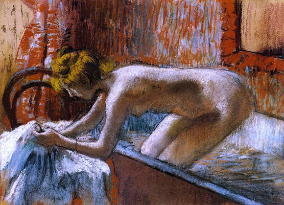  Edgar Degas Woman Leaving Her Bath - Canvas Art Print