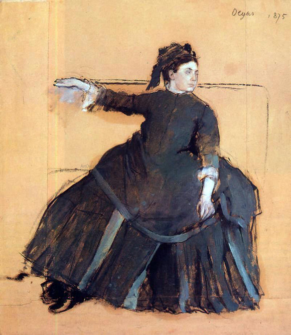  Edgar Degas Woman on a Sofa - Canvas Art Print