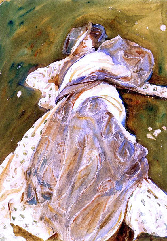  John Singer Sargent Woman Reclining - Canvas Art Print