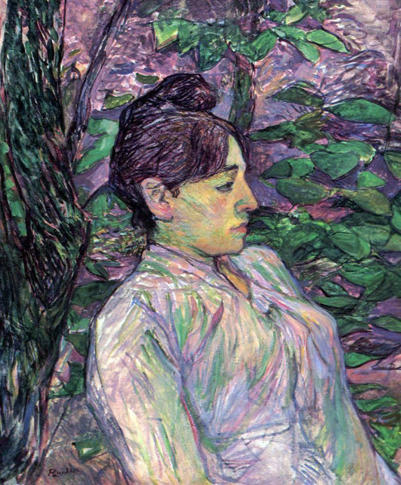  Henri De Toulouse-Lautrec Woman Seated in a Garden - Canvas Art Print