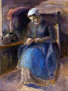  Camille Pissarro Woman Sewing - Canvas Art Print