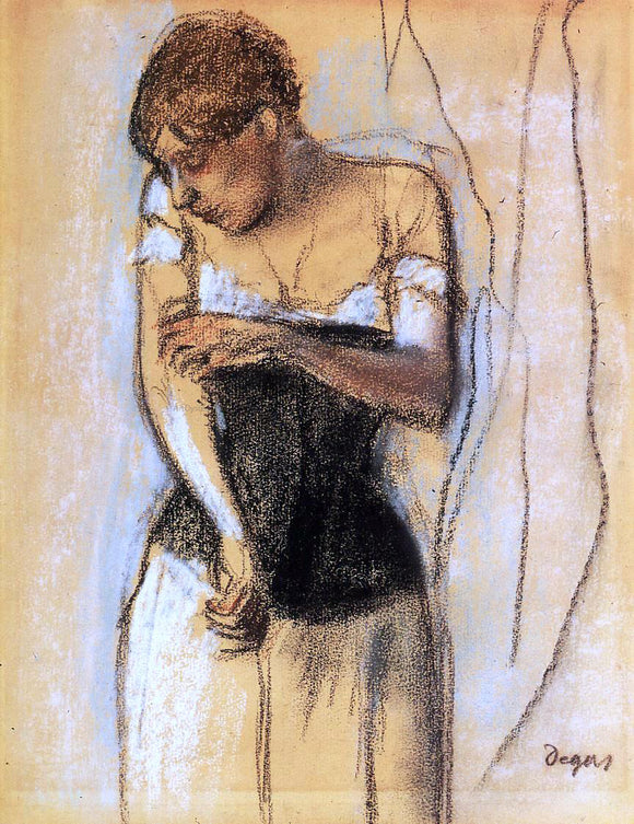  Edgar Degas Woman Touching Her Arm - Canvas Art Print