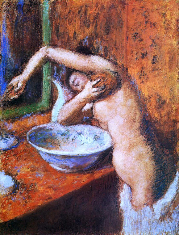  Edgar Degas Woman Washing Herself - Canvas Art Print