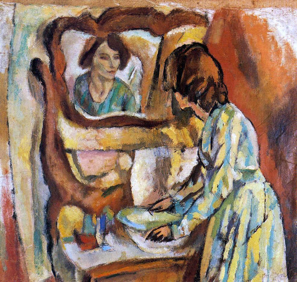  Jules Pascin Woman Washing Herself - Canvas Art Print