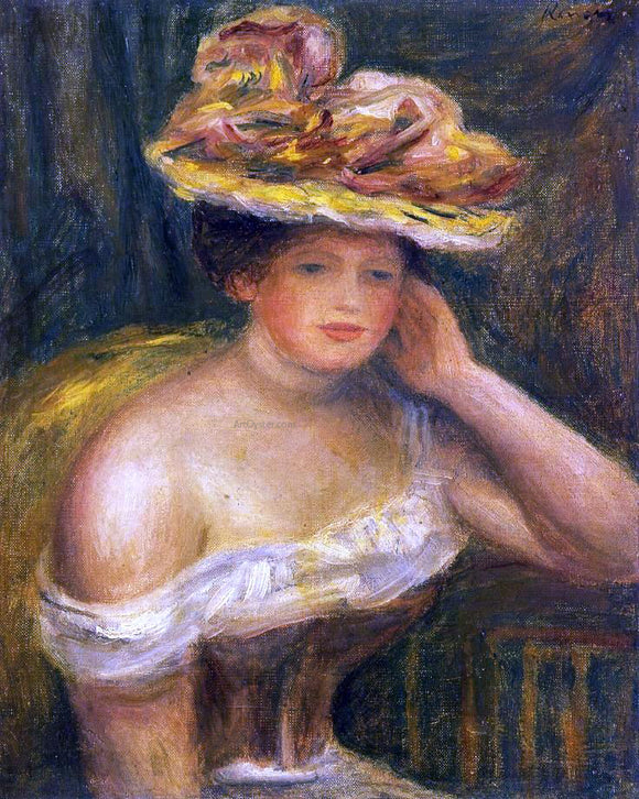  Pierre Auguste Renoir Woman Wearing a Corset - Canvas Art Print