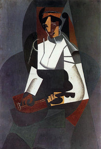  Juan Gris Woman with a Mandolin (after Corot) - Canvas Art Print