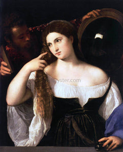  Titian Woman with a Mirror - Canvas Art Print