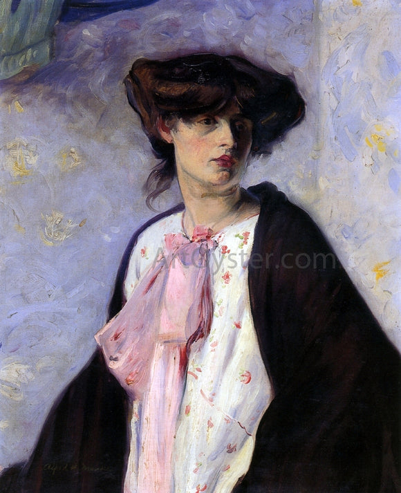  Alfred Henry Maurer Woman with a Pink Bow - Canvas Art Print