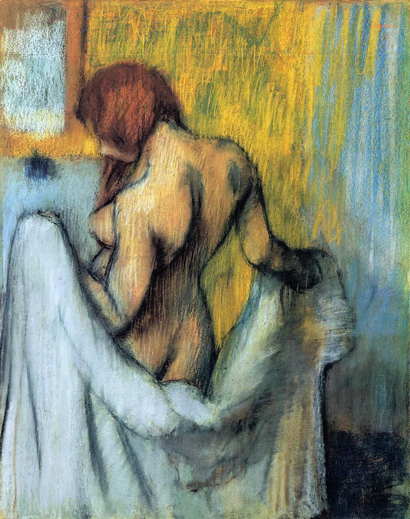  Edgar Degas A Woman with a Towel - Canvas Art Print