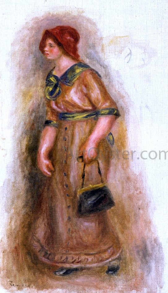  Pierre Auguste Renoir Woman with Bag - Canvas Art Print