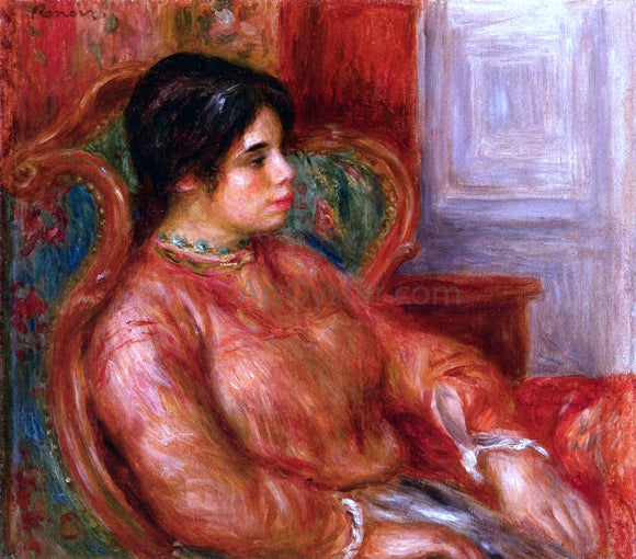  Pierre Auguste Renoir Woman with Green Chair - Canvas Art Print