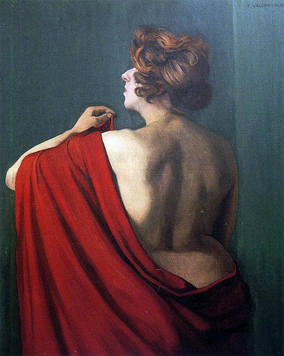  Felix Vallotton Woman with Red Shawl - Canvas Art Print