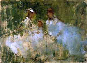  Berthe Morisot Women and Little Girls in a Natural Setting - Canvas Art Print