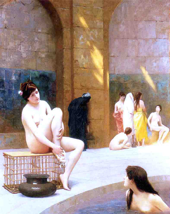  Jean-Leon Gerome Women Bathing - Canvas Art Print