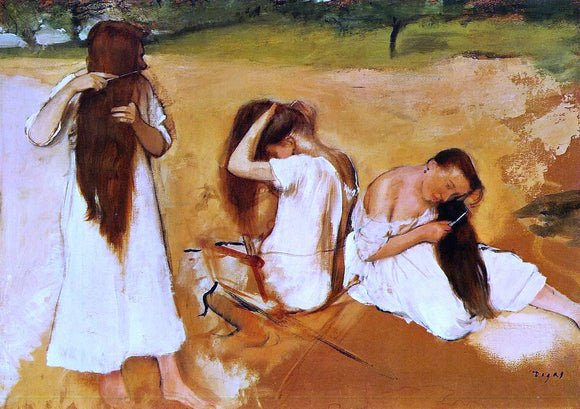  Edgar Degas Women Combing Their Hair - Canvas Art Print